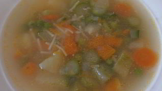Рецепт Овощного весеннего супа с сыром