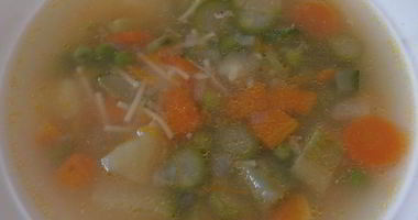 Рецепт Овощного весеннего супа с сыром