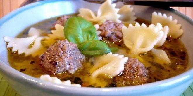 Рецепт Супа с фрикадельками и овощами