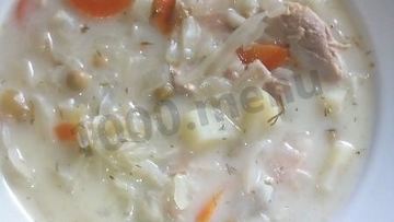 Рецепт Супа с плавленым сыром и овощами