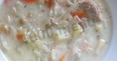 Рецепт Супа с плавленым сыром и овощами