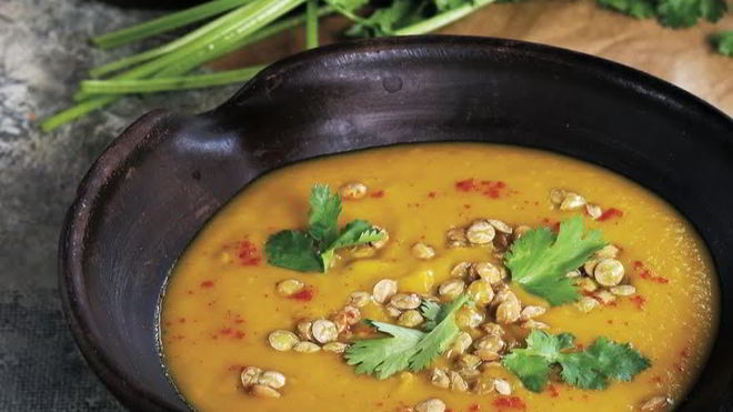 Рецепт чечевичной похлебки на бараньем бульоне