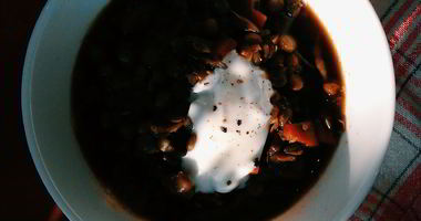 Рецепт Чечевичной похлебки с грибами