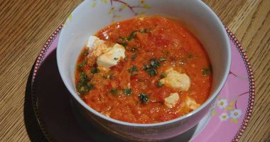 Рецепт Чечевичной похлебки с капустой кале, свеклой и помидорами