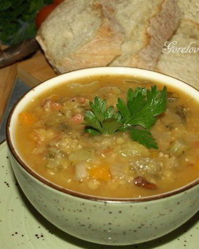 Рецепт чечевичной похлебки с овощами и пепперони