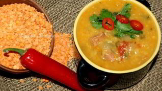 Рецепт Чечевичной похлебки с сальчичоном