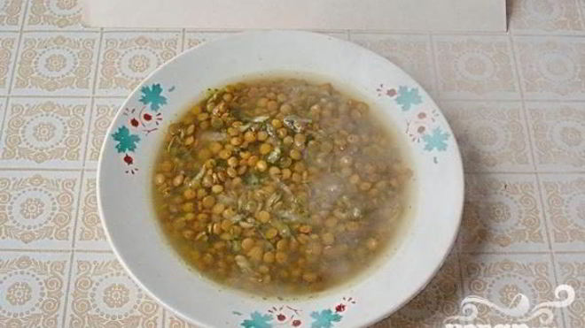 Рецепт чечевичной похлебки с сельдереем и шпинатом