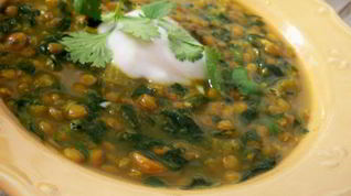 Рецепт Чечевичной похлебки с зеленью и лимоном