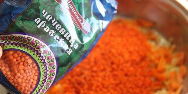 Рецепт чечевично-тыквенной похлебка