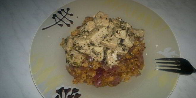 Рецепт Густой чечевичной похлебки с луком и горчицей и тушеная свинина по-деревенски