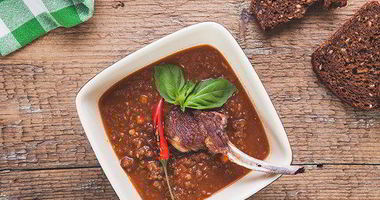 Рецепт Хлебной похлебки с копченым барашком