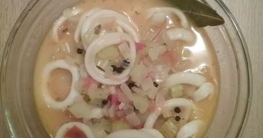 Рецепт Легкой похлебки из кальмара