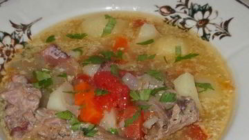 Рецепт Охотничьей похлебки из утки