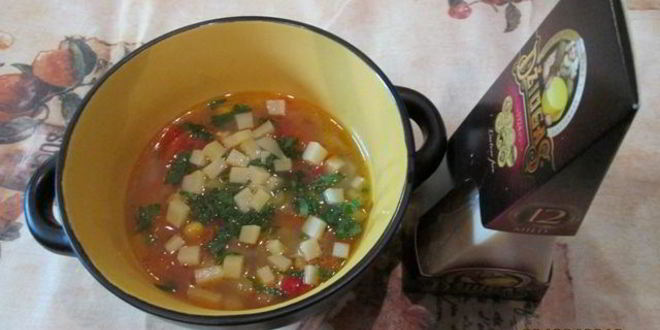 Рецепт Осенней похлебки с сыром Джюгас