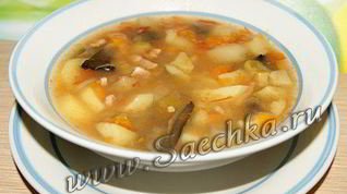 Рецепт Похлебки грибной