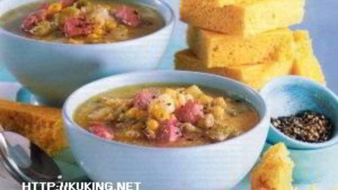 Рецепт похлебки из бекона и кукурузы