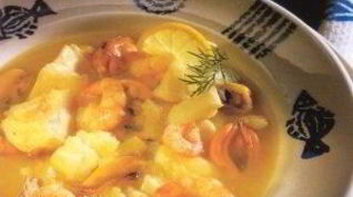 Рецепт Похлебки из мидий и креветок