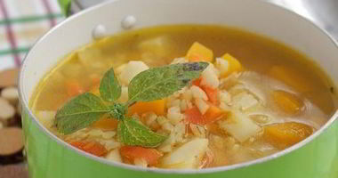 Рецепт Похлебки с тыквой, грибами и булгуром