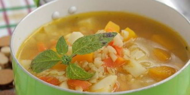 Рецепт Похлебки с тыквой, грибами и булгуром