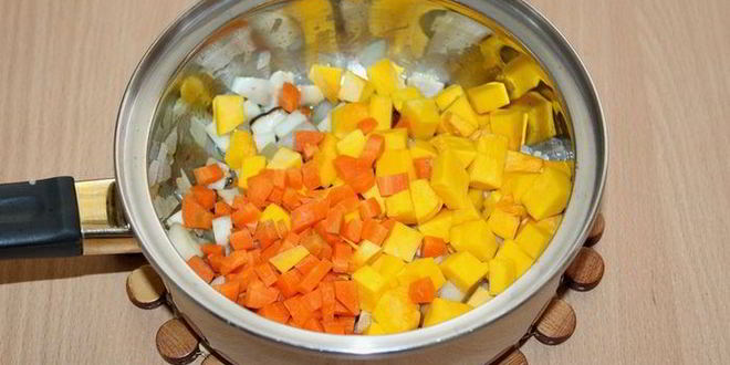 Рецепт похлебки с тыквой, грибами и булгуром