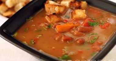 Рецепт Постного супа из консервированной фасоли