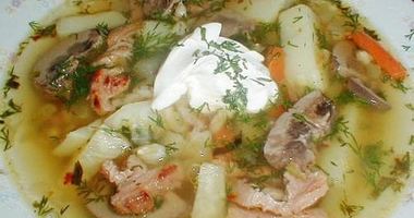 Рецепт Куриного рассольника с грибами
