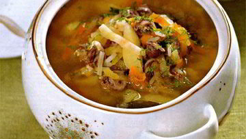 Рецепт Рассольника из куриных потрошков