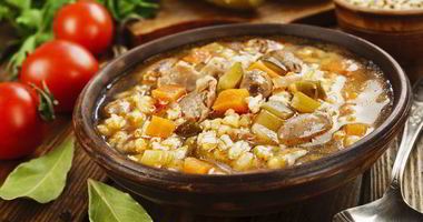 Рецепт Рассольника по-деревенски с куриными сердечками