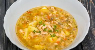 Рецепт Рассольника с красной рыбой