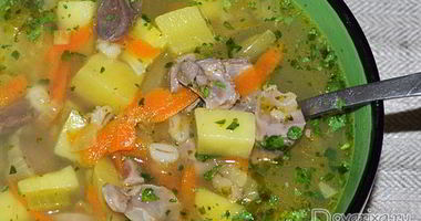 Рецепт Рассольника с куриными потрошками