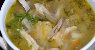 Рецепт Рассольника с курицей и рисом