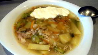 Рецепт Рассольника с курицей в мультиварке