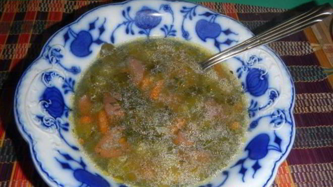 Рецепт рассольника с перловкой и почками в мультиварке