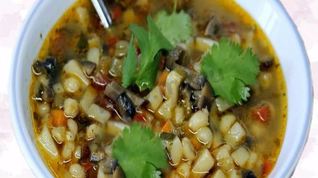 Рецепт Рассольника с почками и солеными грибами