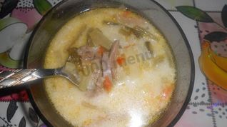 Рецепт Рассольника с рисом и языком