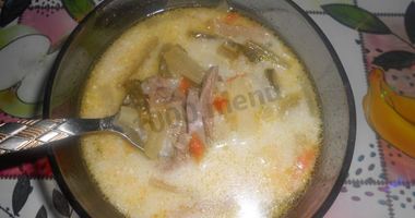 Рецепт Рассольника с рисом и языком