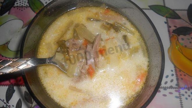 Рецепт рассольника с рисом и языком