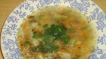 Рецепт Рассольника с рисом вегетарианский