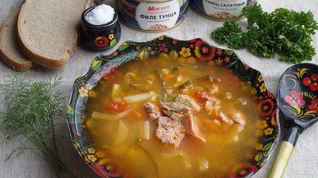 Рецепт Рассольника с тунцом