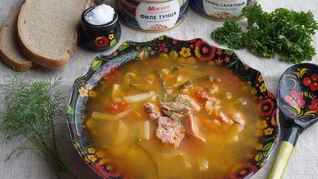 Рецепт Рассольника с тунцом