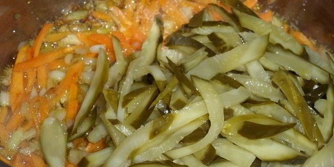 Рецепт рассольника с тунцом