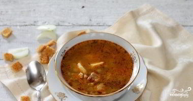 Рецепт Рассольника со свининой в мультиварке