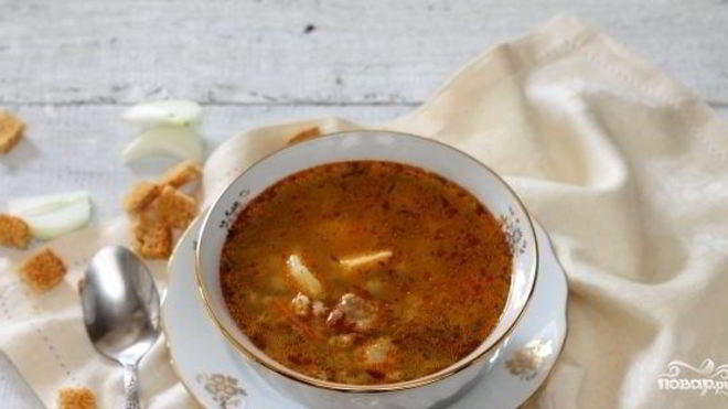 Рецепт рассольника со свининой в мультиварке