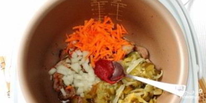 Рецепт рассольника со свининой в мультиварке