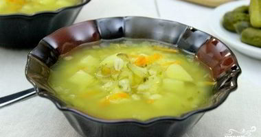 Рецепт Вегетарианского рассольника с перловкой