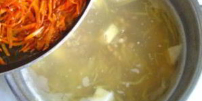 Рецепт вегетарианского рассольника с перловкой