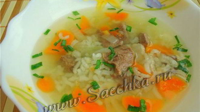 Рецепт рисового супа