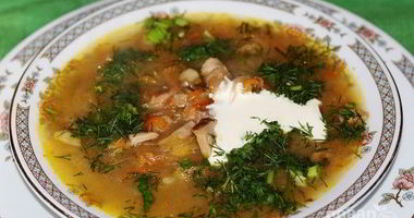 Рецепт Кислых щей из квашеной капусты с грибами