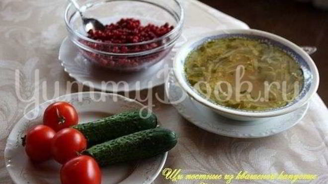 Рецепт постных щей из квашеной капусты