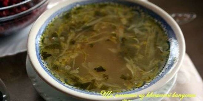 Рецепт постных щей из квашеной капусты